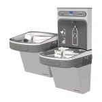 Elkay ezH2O® Bottle Filling Station with Versatile Bi-Level ADA Cooler Filtered Refrigerated Light Gray 220V