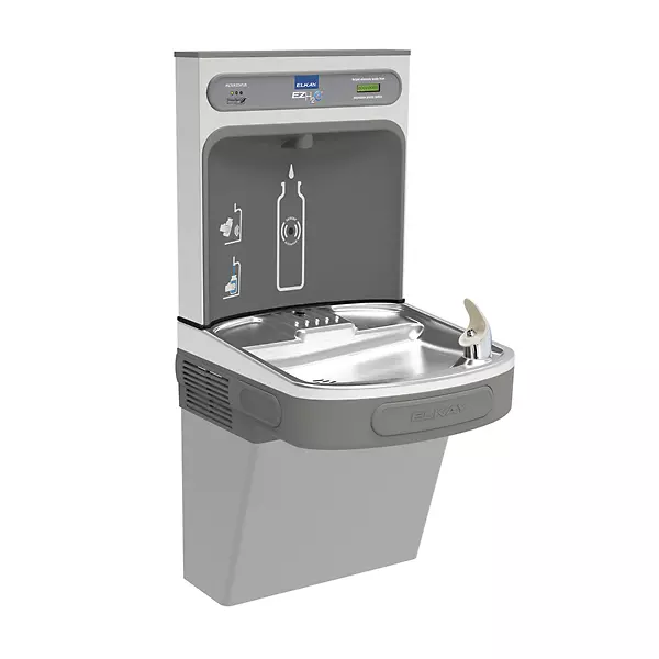 ezH2O® Bottle Filling Station with Single ADA Cooler Filtered Refrigerated Light Gray 220V ezH2O® Bottle Filling Station with Single ADA Cooler Filtered Refrigerated Light Gray 220V