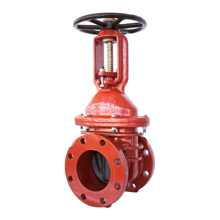 OS&Y RESILIENT WEDGE GATE VALVE WITH FLANGED ENDS 4-12"