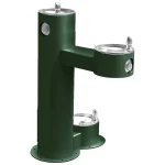 Outdoor Bi-Level Pedestal Fountain with Pet Station Non-Filtered Non-Refrigerated Freeze Resistant