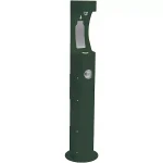 Outdoor ezH2O® Bottle Filling Station Pedestal Non-Filtered Non-Refrigerated Evergreen WRAS