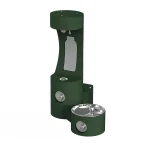 Outdoor ezH2O® Bottle Filling Station Wall Mount with Single Fountain Non-Filtered Non-Refrigerated