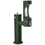 Outdoor ezH2O® Lower Bottle Filling Station Bi-Level Pedestal Non-Filtered Non-Refrigerated Freeze Resistant