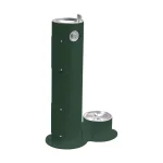 Outdoor Fountain Pedestal with Pet Station Non-Filtered Non-Refrigerated Freeze Resistant