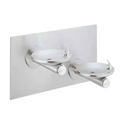 SwirlFlo® Bi-Level Fountain Mechanical Bubbler with In-Wall Carrier Non-Filtered Non-Refrigerated Stainless